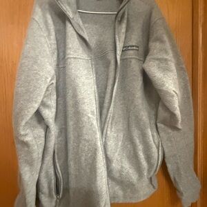 Columbia Light Gray Full-Zip Fleece Jacket